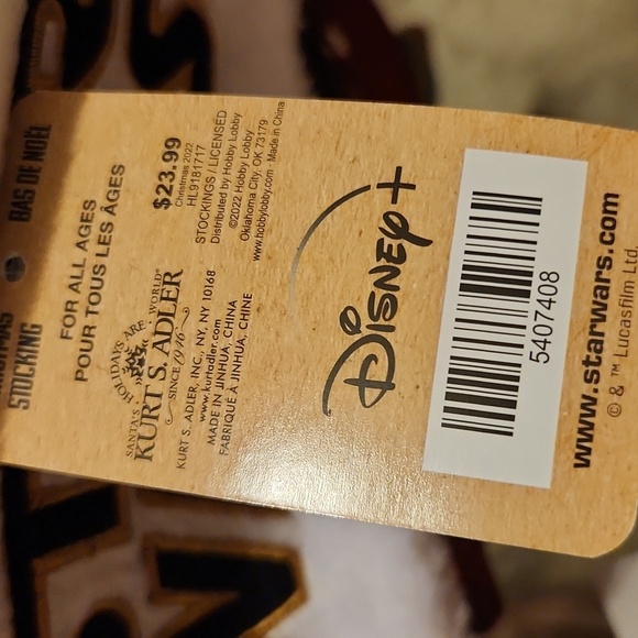 Star Wars Holiday Stocking - Red, Green, White Disney - Picture 4 of 4